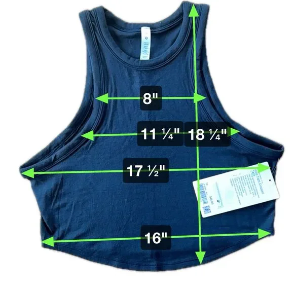 NWT* Lululemon Hold Tight Cropped Tank Top - Women's 12 - Picture 6 of 8
